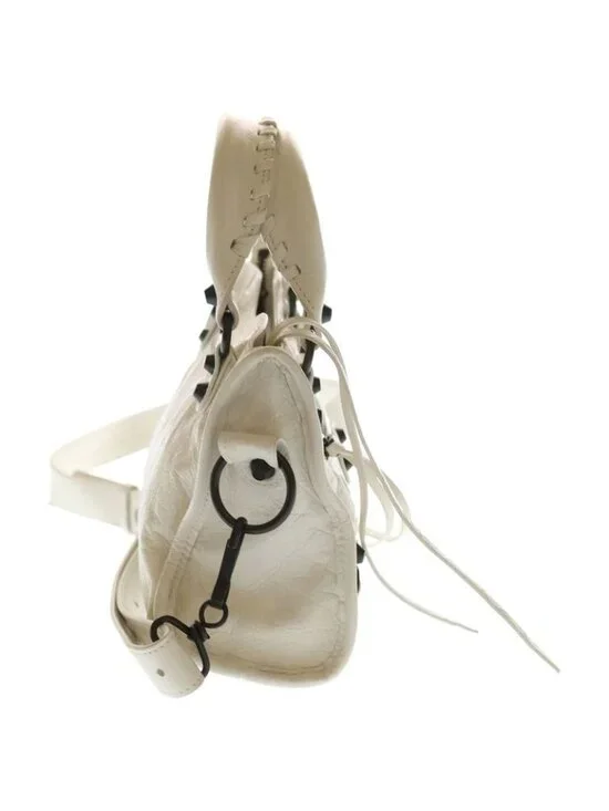 Balenciaga le City Nano Leather 2-Way Bag Blanc White - Picture 3 of 6